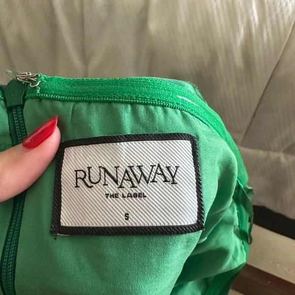 Strapless Emerald Green Maxi Dress - Picture 4 of 5